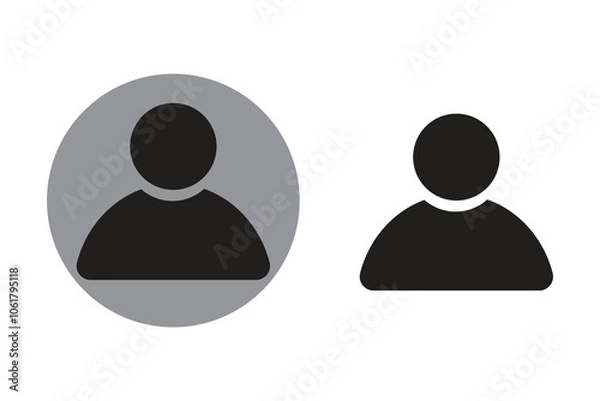 Fototapeta user icon set