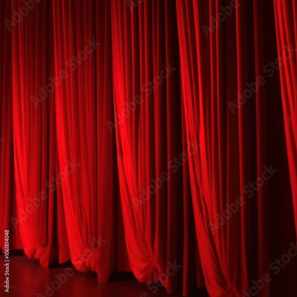 Obraz Red Velvet Theatre Curtains