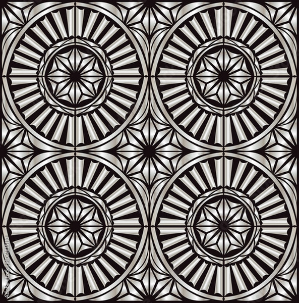 Obraz creative decorative geometric vintage pattern