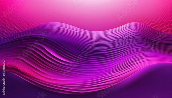 Obraz The background image features a gradient of vibrant colors ranging from bright pink to deep purple, creating an intricate wave-like pattern to add depth to the image.