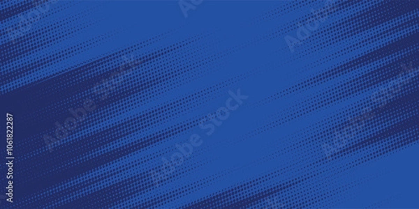 Obraz abstract halftone texture blue background in geometric style