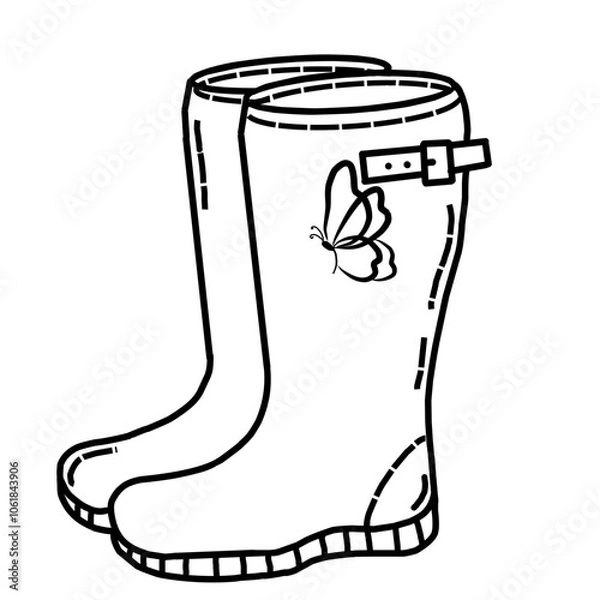 Obraz illustration of a boot