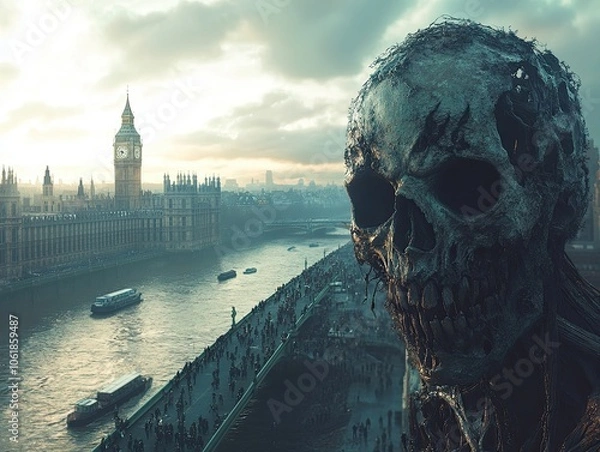Obraz Zombie selfie in London