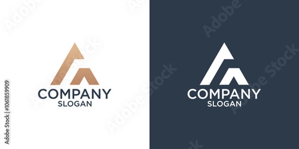 Obraz collection of letter A abstract monogram logo designs vector