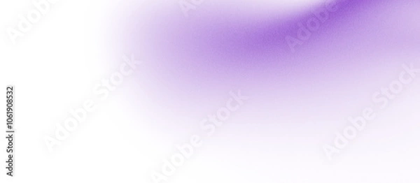 Fototapeta Grainy gradient violet color abstract background glowing wave dark backdrop, noise texture banner poster header design
