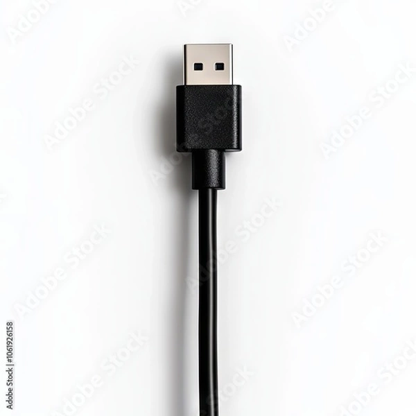 Obraz HDMI Cable Connector Closeup on White Background
