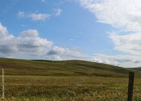 Obraz Scottish landscape with Blue Sky