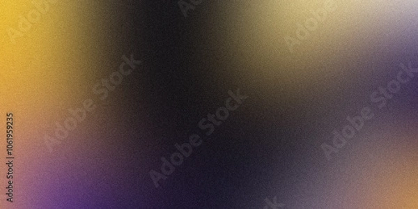 Fototapeta abstract gradient dark yellow and purple texture noise background for poster banner