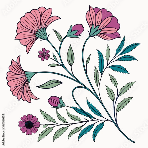 Fototapeta Floral Oranament 