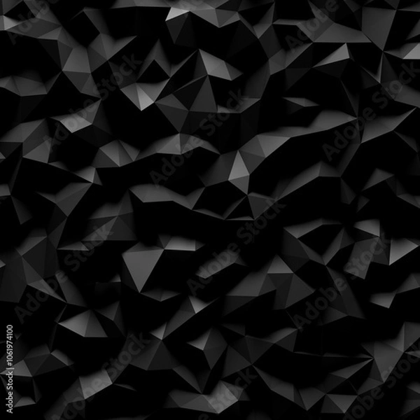 Obraz Abstract triangle Low Polygon background wallpaper texture 3d render	
