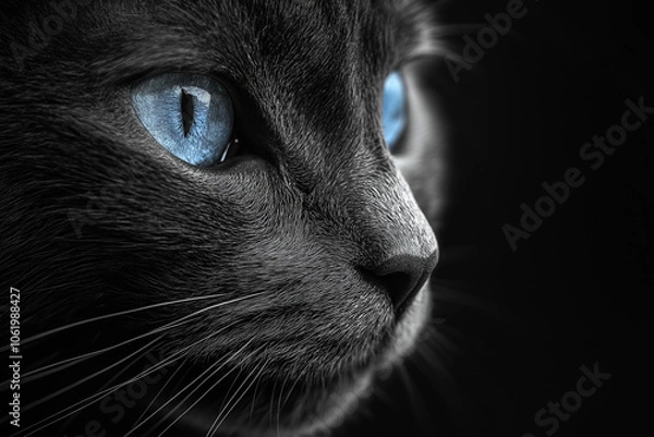 Obraz Cat looking at the side