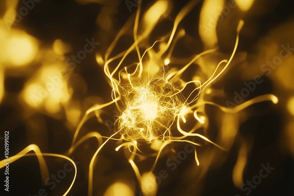 Obraz quantum realms concept of atom, etheric electric structures