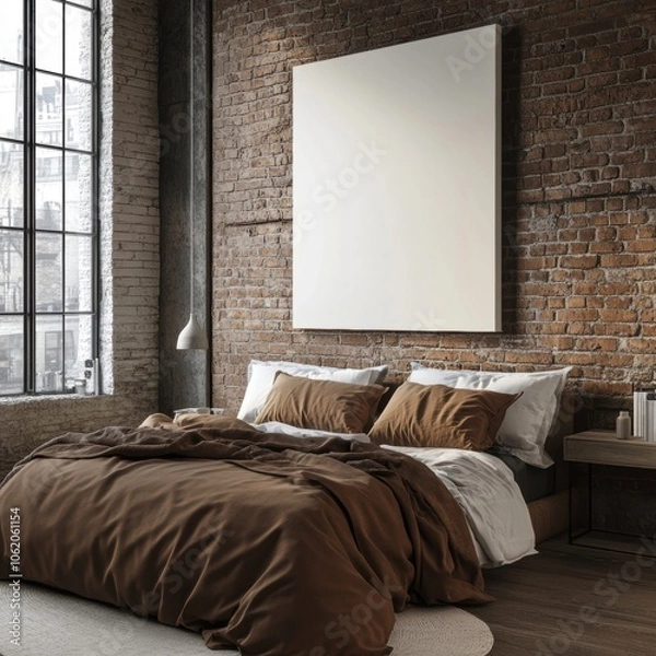 Fototapeta Modern Bedroom Mockup.