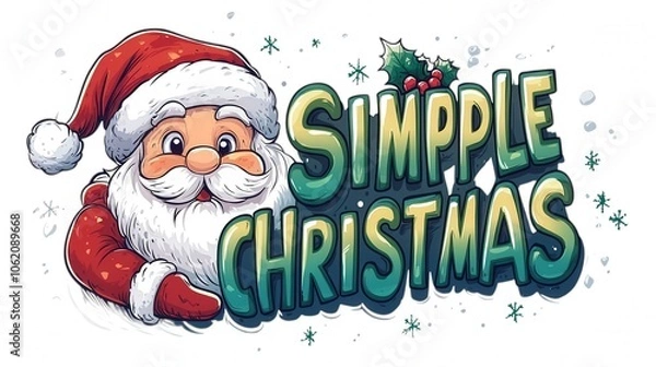Fototapeta simpple christmas Text
