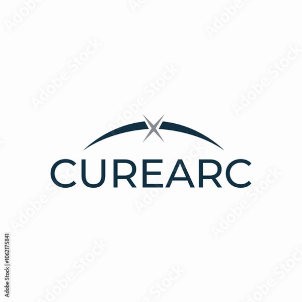 Fototapeta curearc Sophisticated Typography Logo Design for Elegant Brands - Stylish and refined typography logos designed for brands that prioritize elegance and timeless appeal