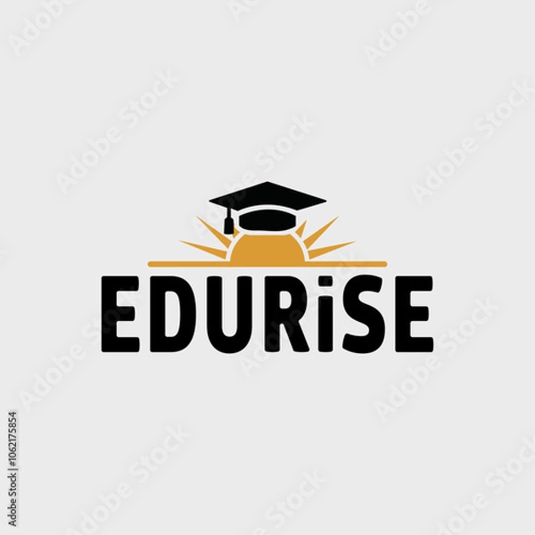 Fototapeta edurise Sophisticated Typography Logo Design for Elegant Brands - Stylish and refined typography logos designed for brands that prioritize elegance and timeless appeal