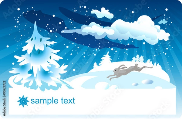 Fototapeta Winter landscape