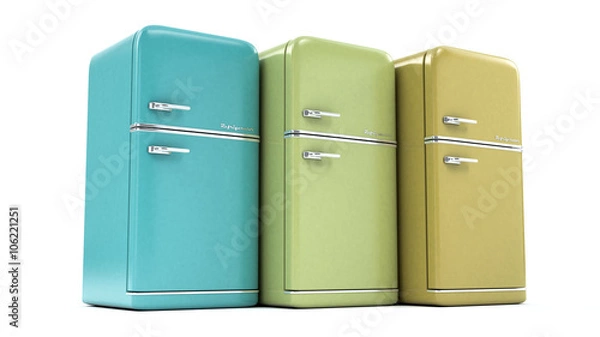 Obraz retro refrigerator
