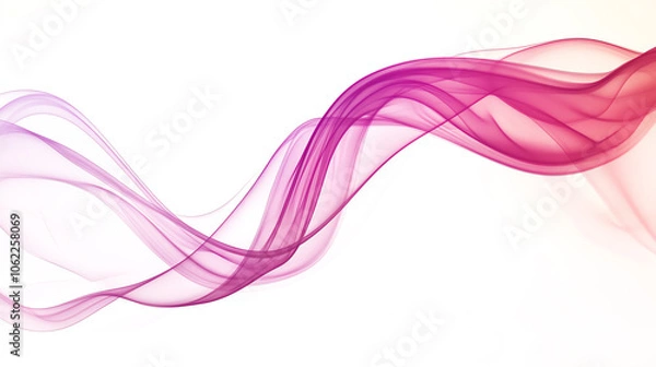 Fototapeta Thin smoke trails with subtle gradients, clean backdrop, main keyword ethereal smoke