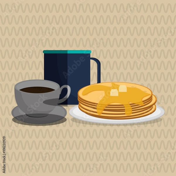 Obraz Breakfast design , vector illustration