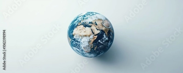 Fototapeta Explore the beauty of earth a stunning view of our planet from above