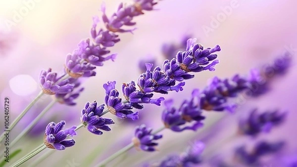 Fototapeta Macro photo of a lavender flower