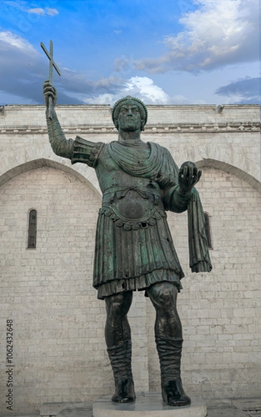 Fototapeta Colossus of Barletta in Apulia, southern Italy.