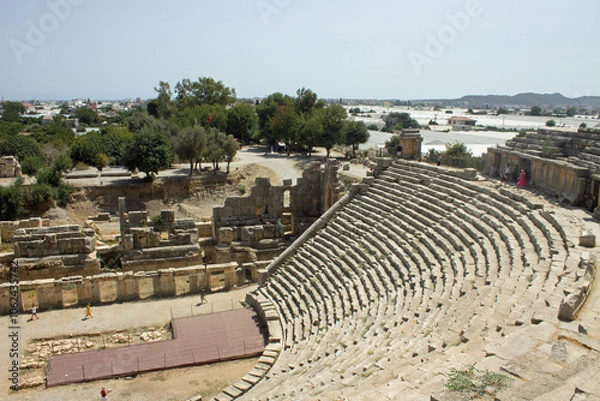 Obraz The ancient Lycian amphitheater of the city of Mira in Turkey