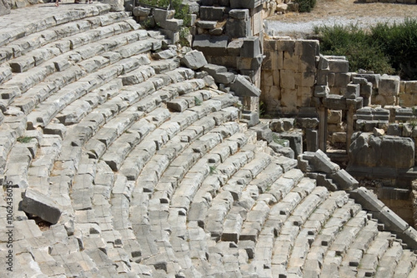 Obraz The ancient Lycian amphitheater of the city of Mira in Turkey