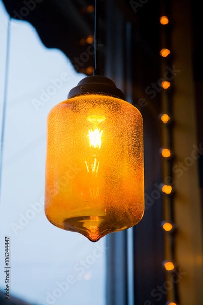 Obraz orange glass plafond