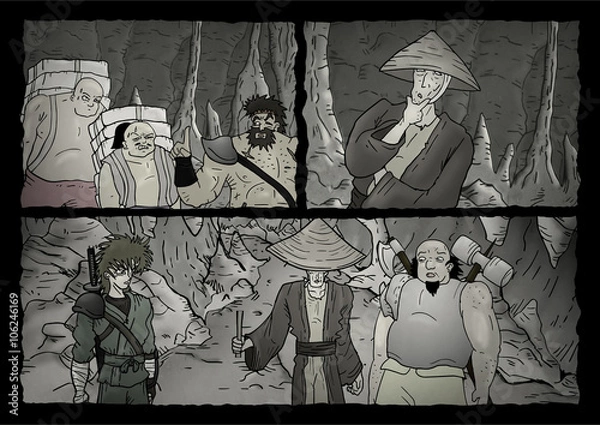 Fototapeta comic page