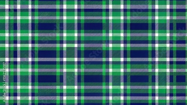 Obraz Green and Blue Plaid Pattern Background