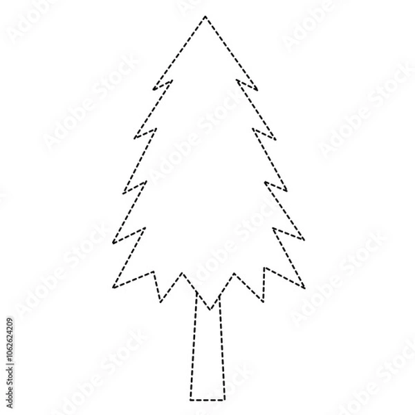 Obraz tree tracing line