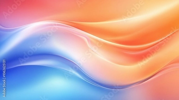 Obraz Abstract colorful wavy background