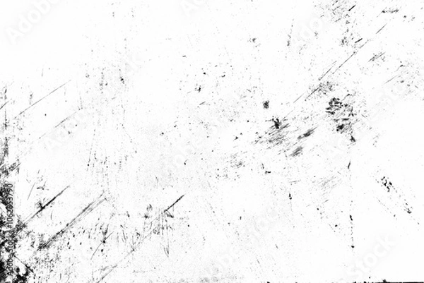 Obraz Abstract grunge texture effect, scratch and dust particle grain on white background. Dirt overlay or screen effect use for grunge and vintage image style