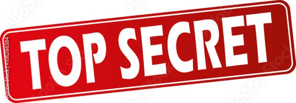 Fototapeta Top Secret Button normal