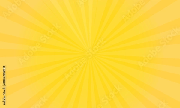 Fototapeta Orange gradient ray burst dot style background vector design