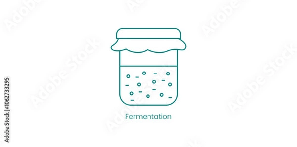 Fototapeta Fermentation Vector Icon for Food Processing and Preservation