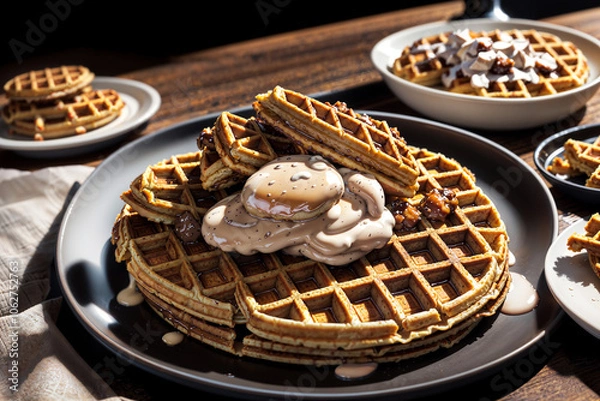 Obraz  delicious waffles