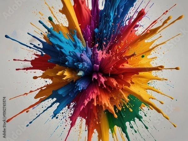 Fototapeta red paint splashes background,red christmas decoration,abstract colorful background