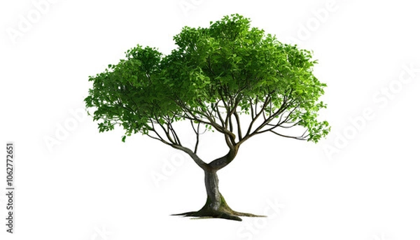 Obraz Trees on a translucent background