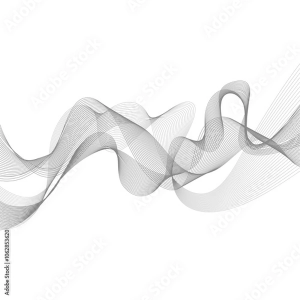 Fototapeta Abstract Curved Lines