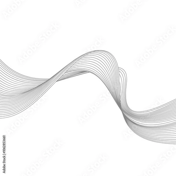 Fototapeta Wave Modern Line