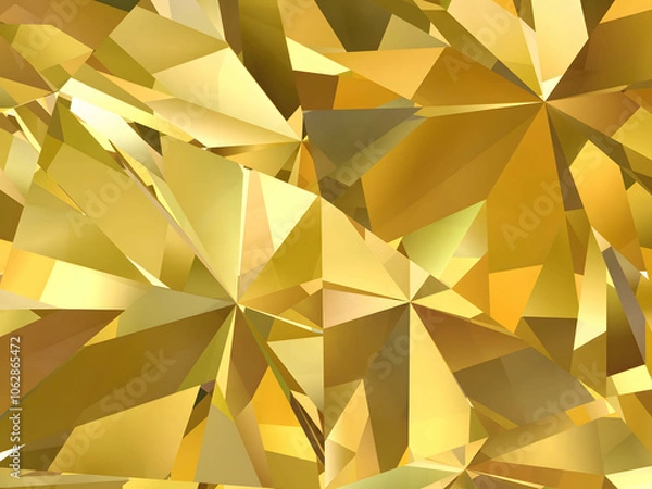 Fototapeta Realistic diamond texture close up, 3D illustration. (high resolution 3D image)