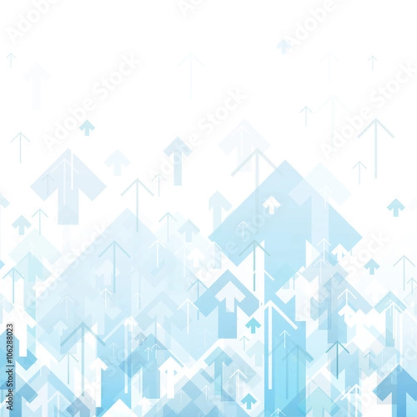 Obraz Blue Arrows Up Abstract background