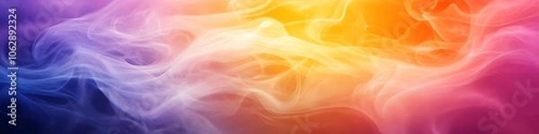 Fototapeta Dreamy Soft Smoke in a Rainbow of Colors