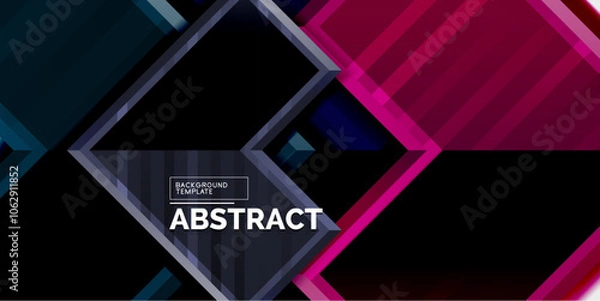 Fototapeta Arrow geometric abstract vector background. Vector Illustration For Wallpaper, Banner, Background, Card, Book Illustration, landing page