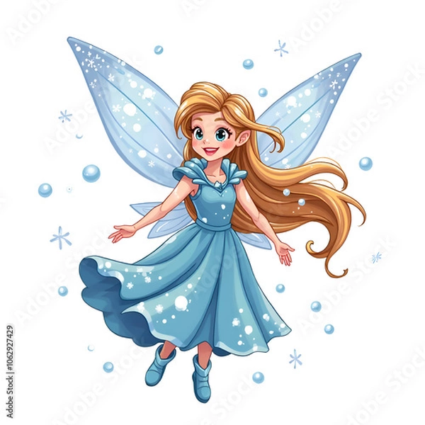 Obraz Embrace the magic within  a journey through sparkling dreams and enchantment, digital illustration of fantasy character design concept.