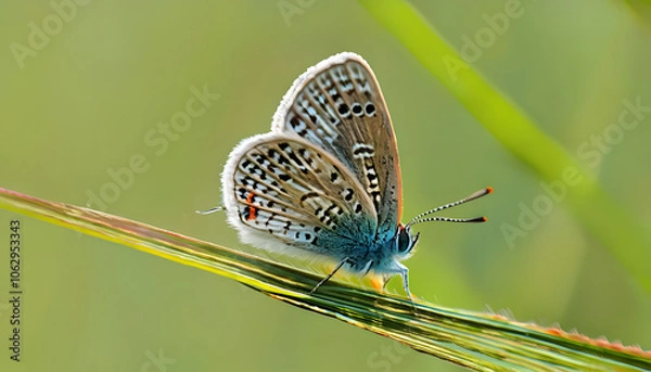 Obraz butterfly on the grass, generative ai	