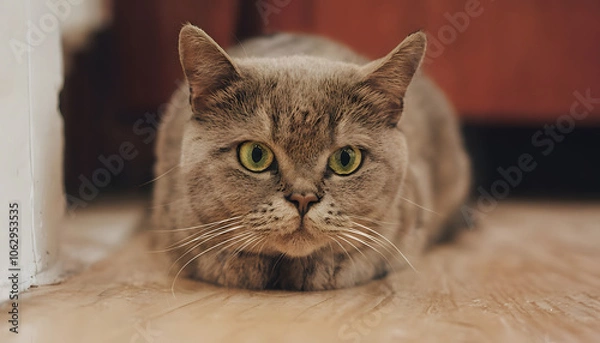 Obraz portrait of a cat, generative ai	